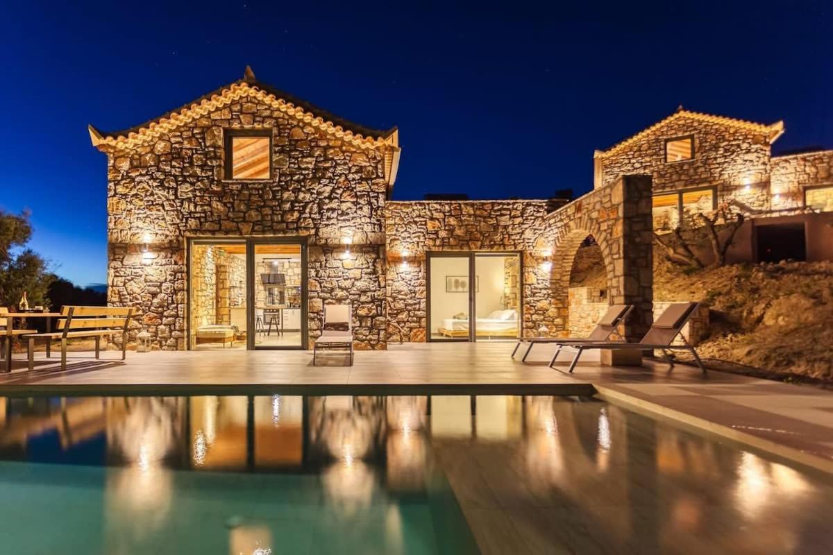 Gerakada Exclusive-Seaview Villa With Private Pool Koróni Exteriér fotografie
